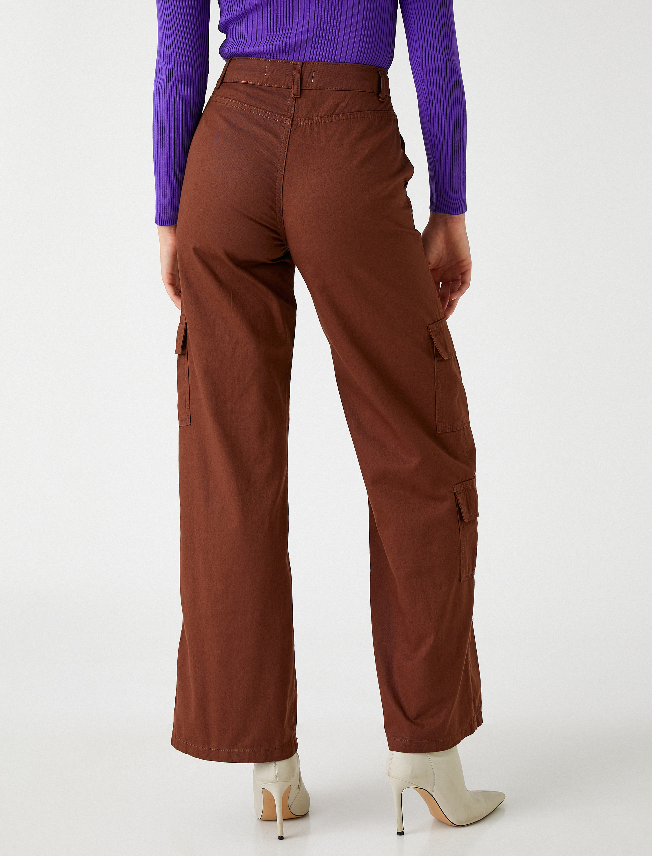   Geniş Paça Kot Pantolon Yüksek Bel