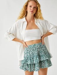 Beli Lastikli Katlı Etek