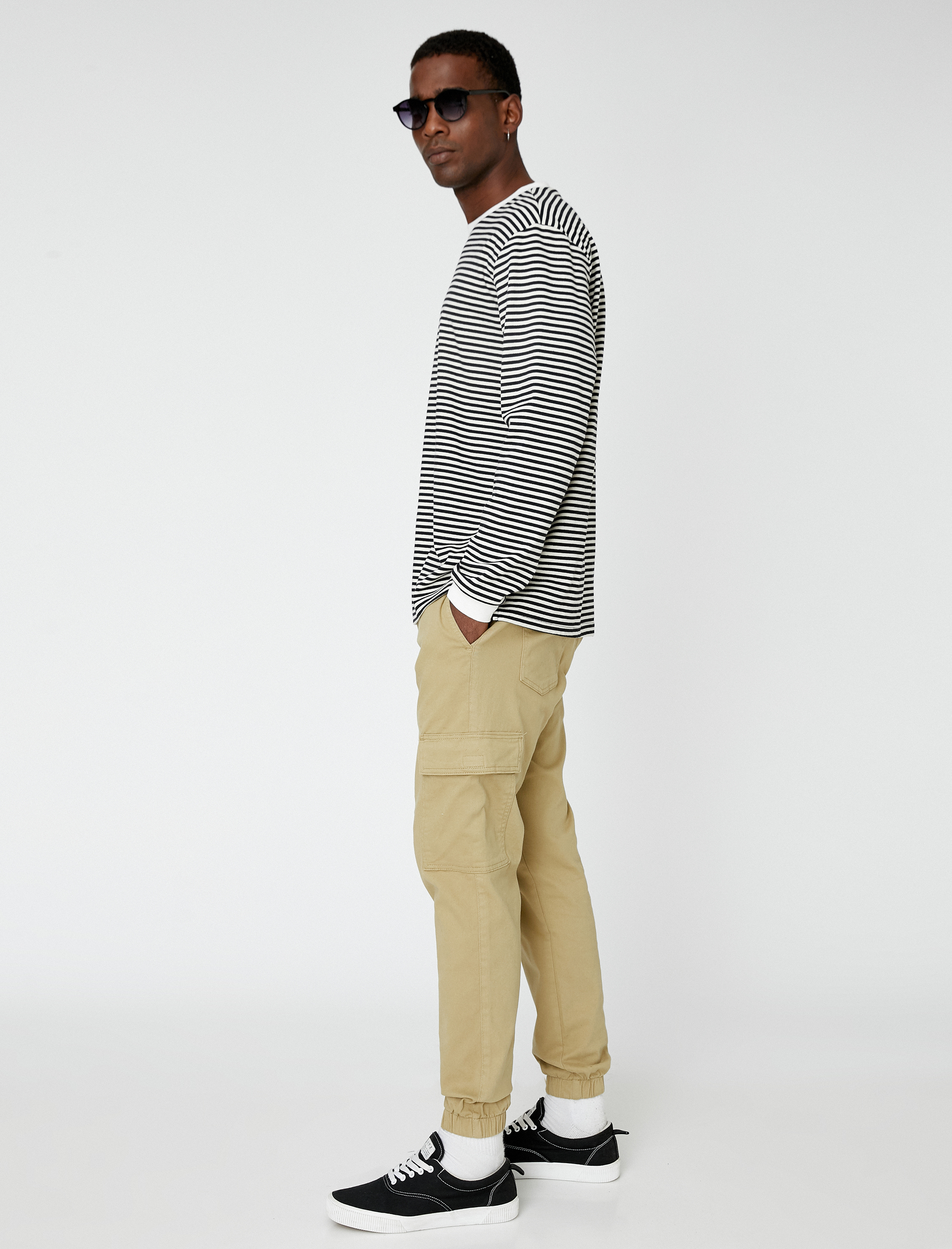   Basic Kargo Pantolon Beli Bağcıklı