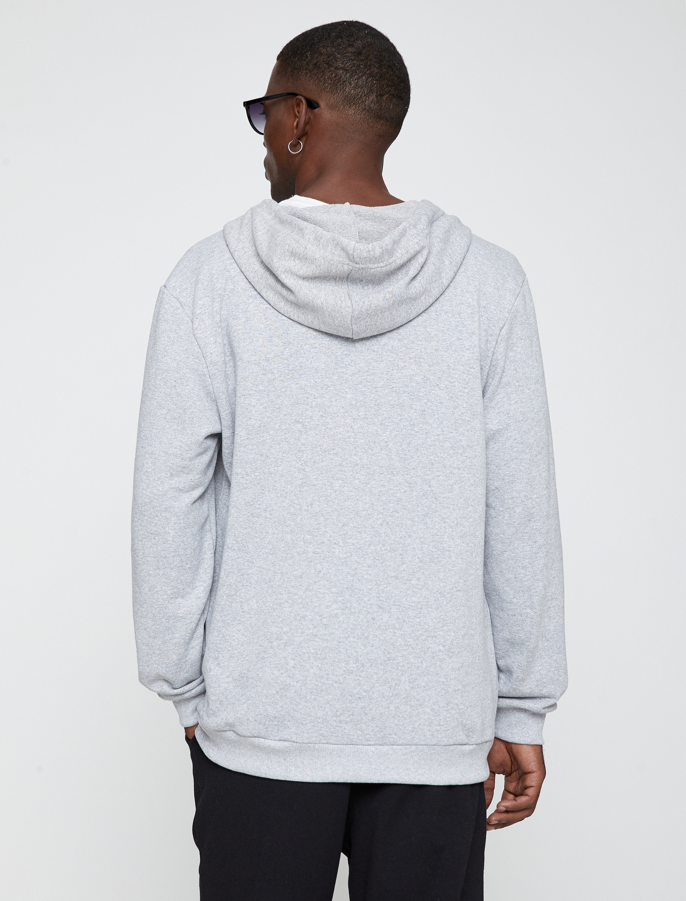 Fermuarlı Kapşonlu Sweatshirt