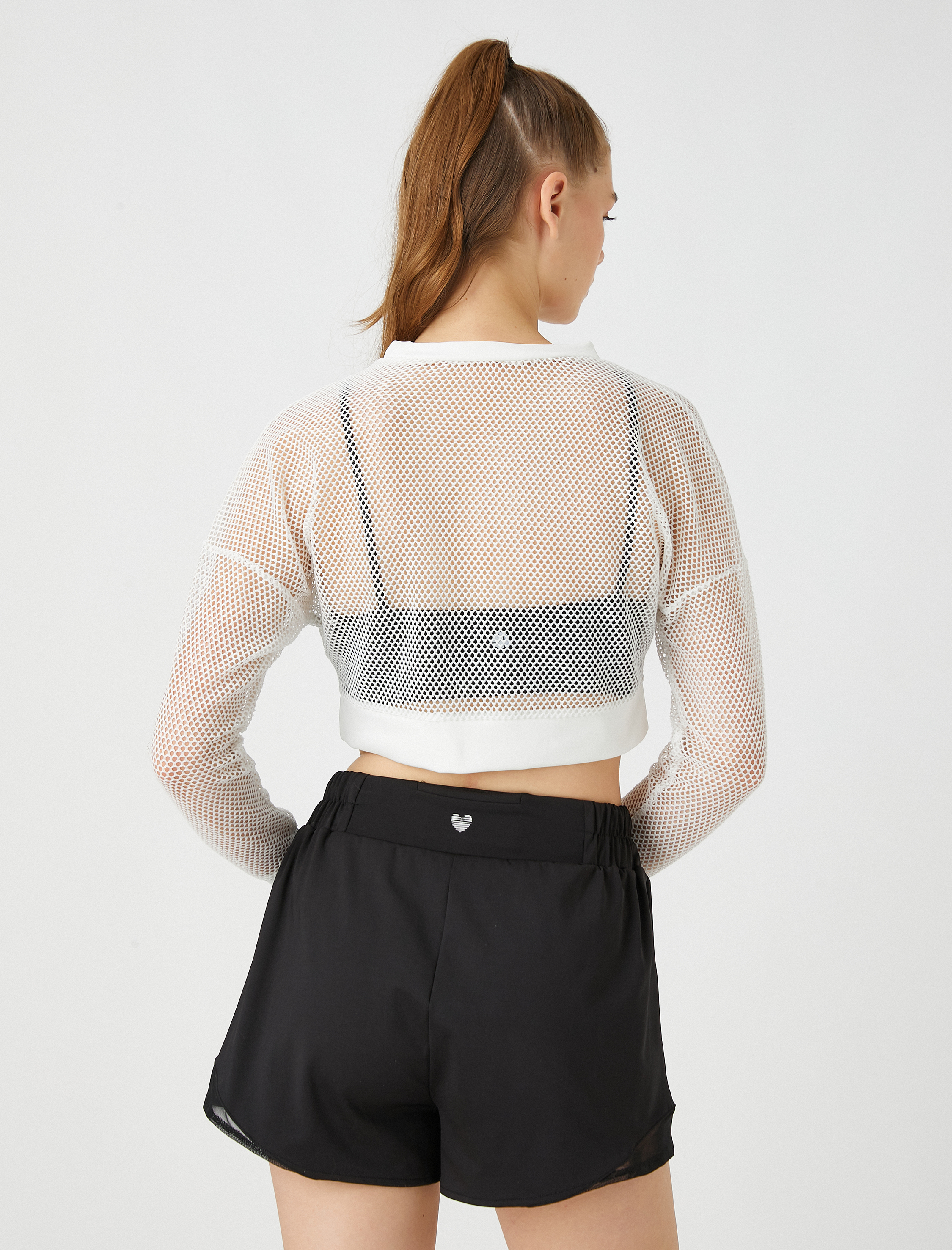   File Crop Spor Sweatshirt