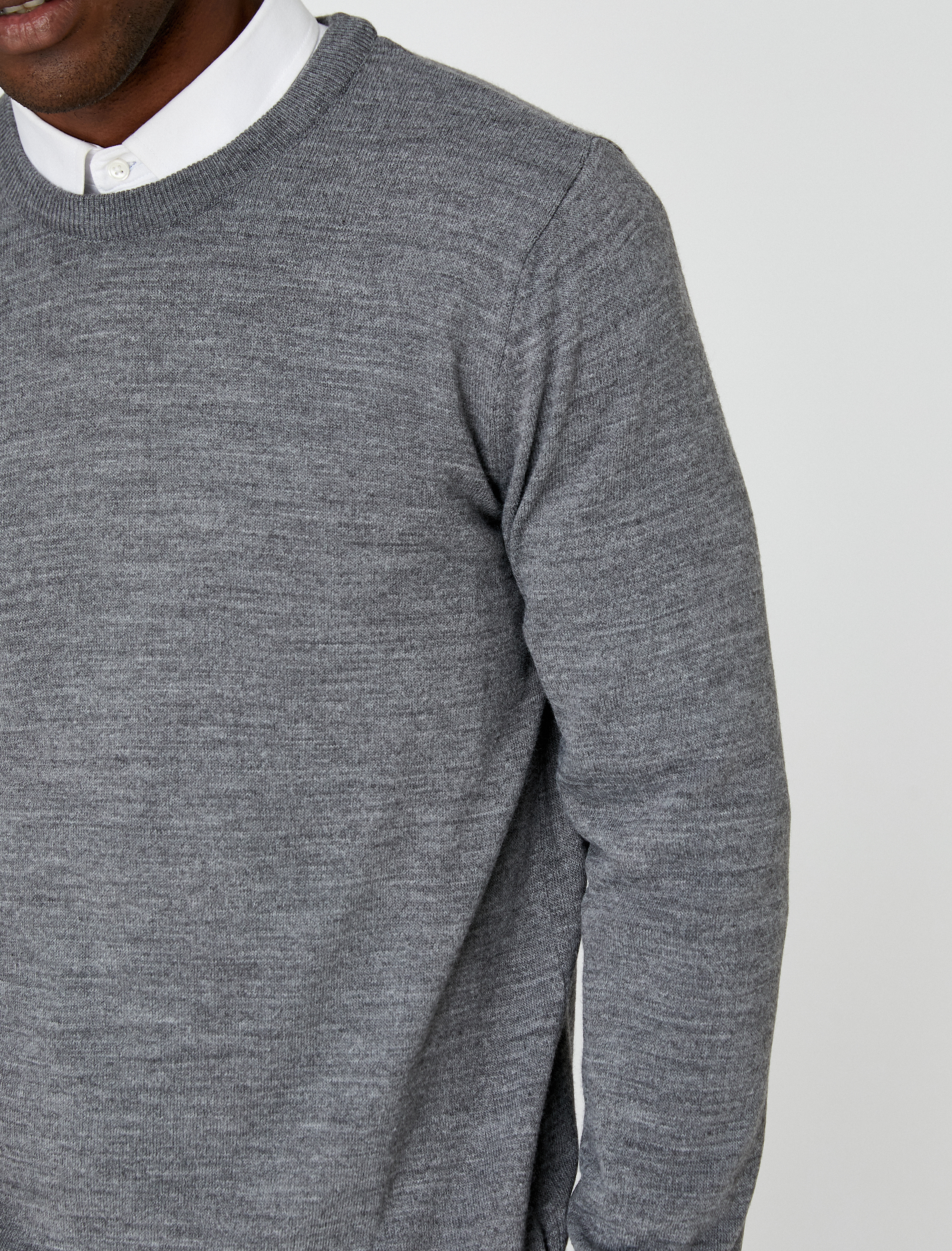   Kırçıllı Triko Kazak Bisiklet Yaka