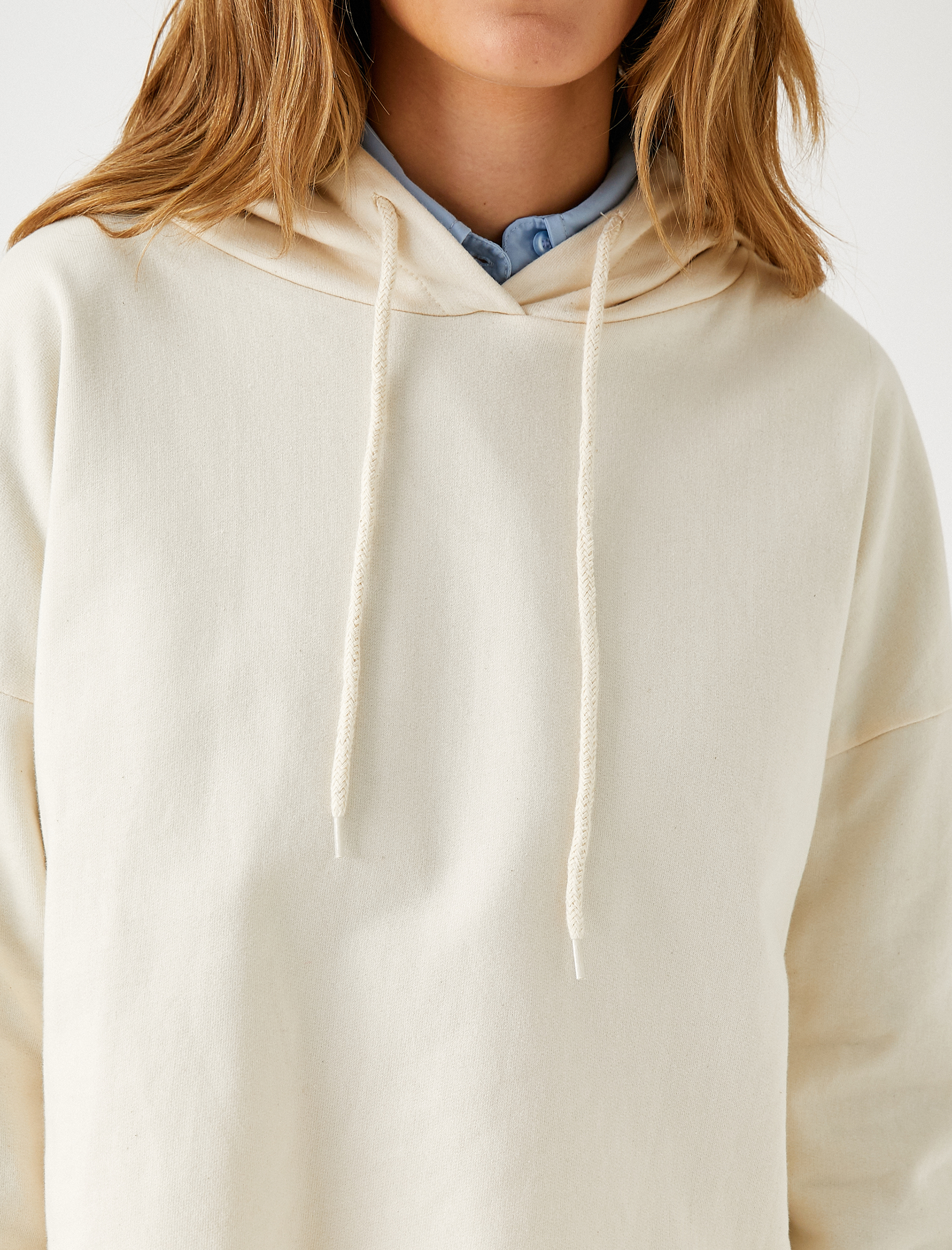   Kapüşonlu Crop Sweatshirt