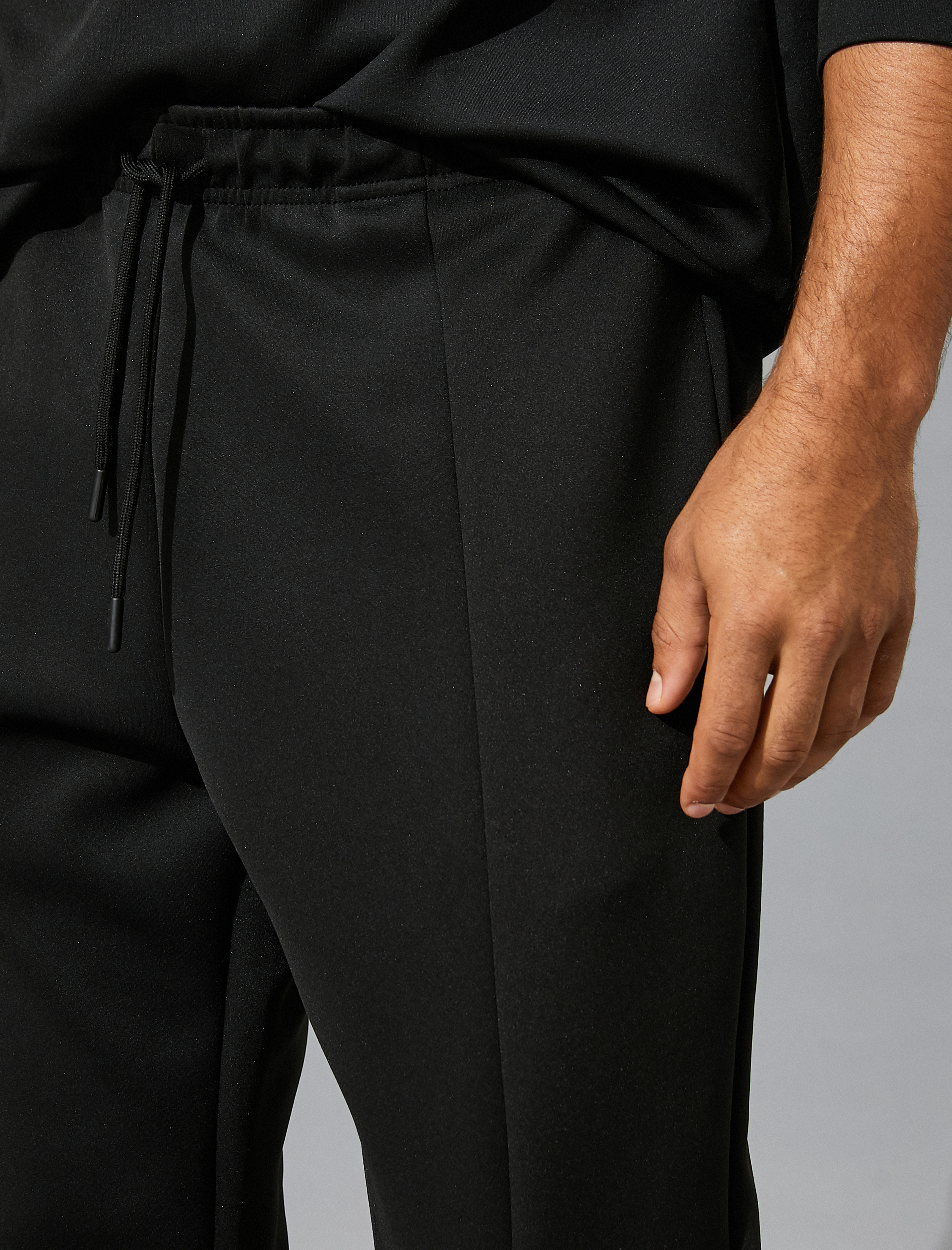 Basic Jogger Eşofman Altı Beli Bağcıklı Hafif Kumaş