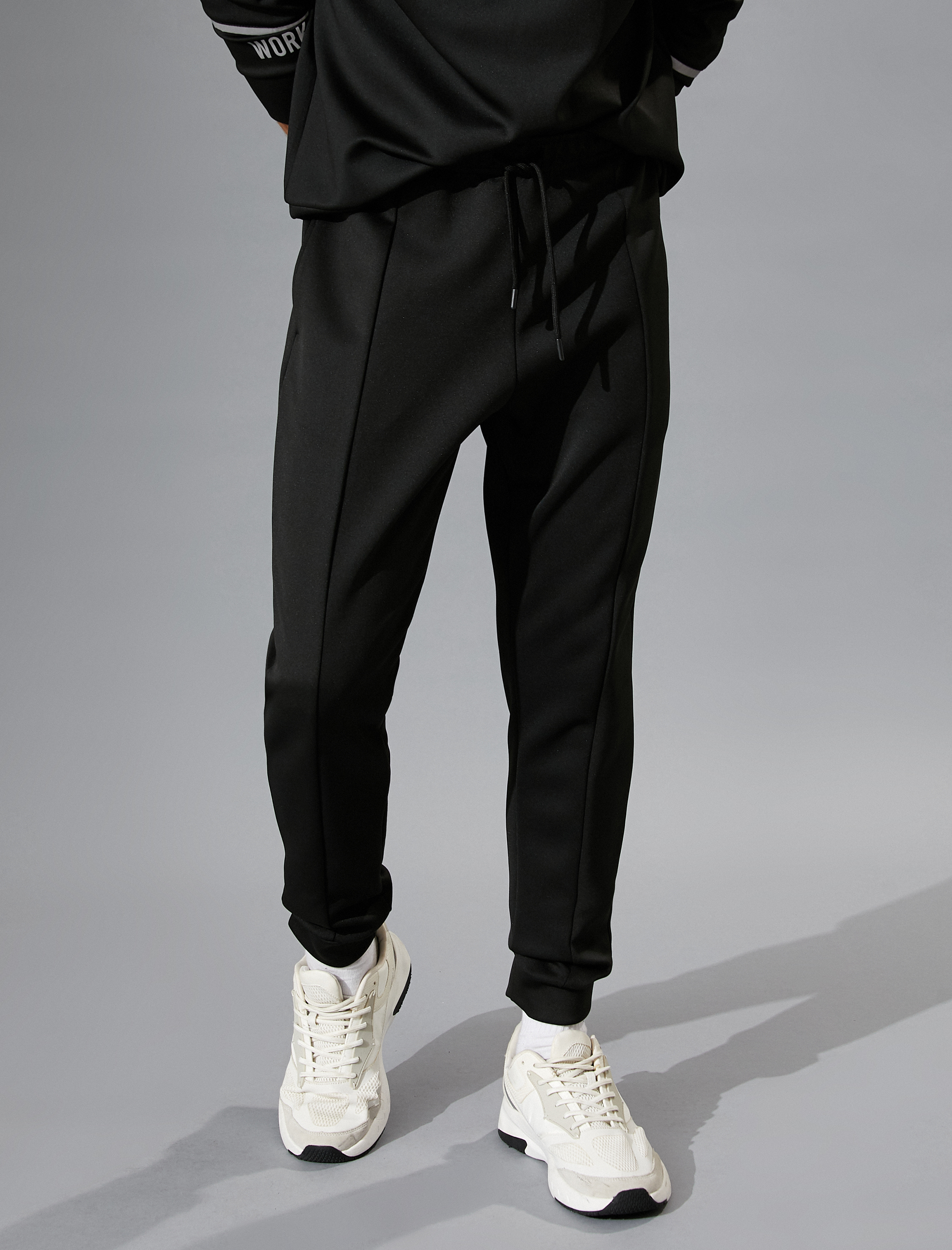 Basic Jogger Eşofman Altı Beli Bağcıklı Hafif Kumaş