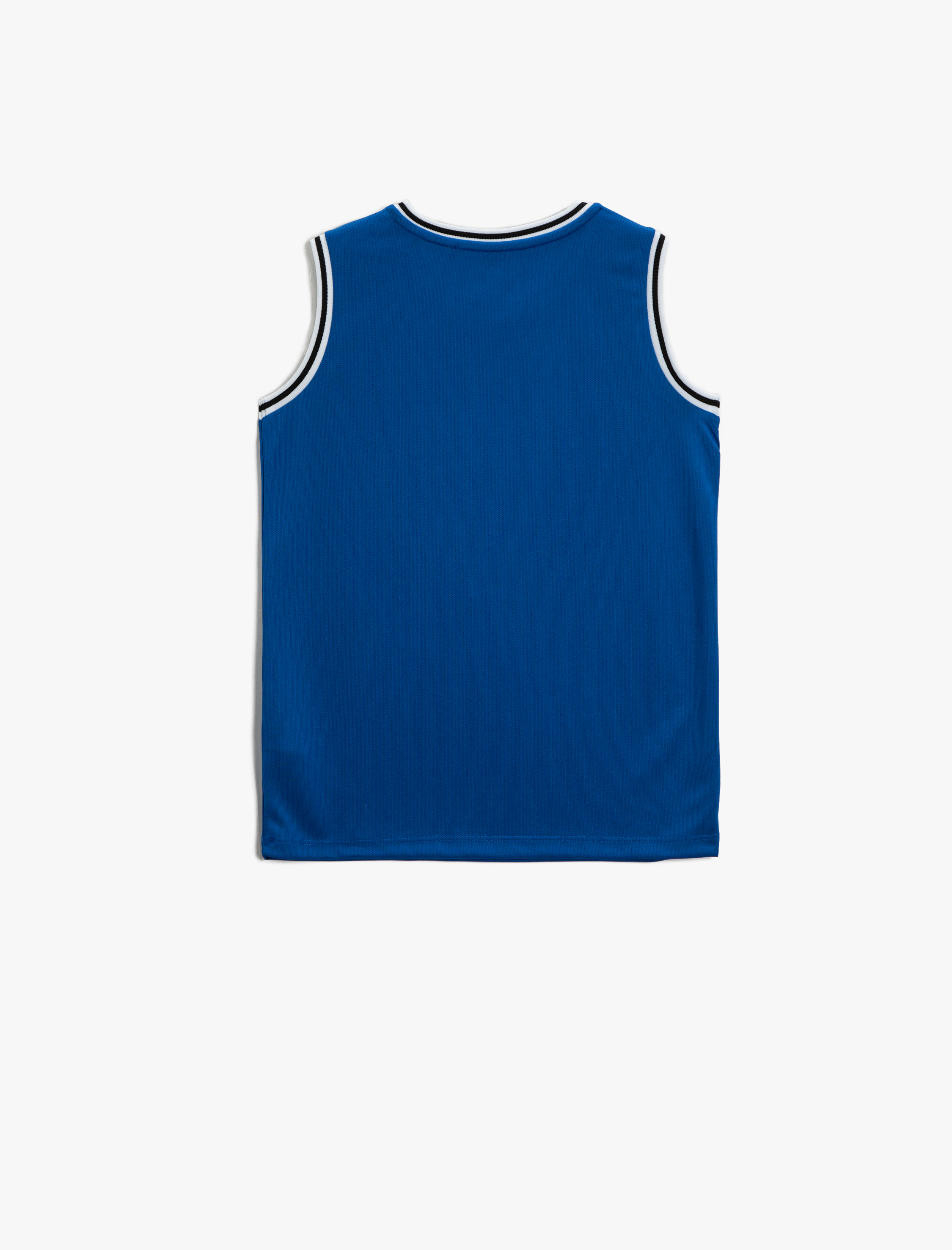  Erkek Çocuk Baskılı Atlet Çizgili Bisiklet Yaka