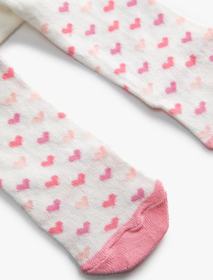 Kız Bebek Desenli Külotlu Çorap