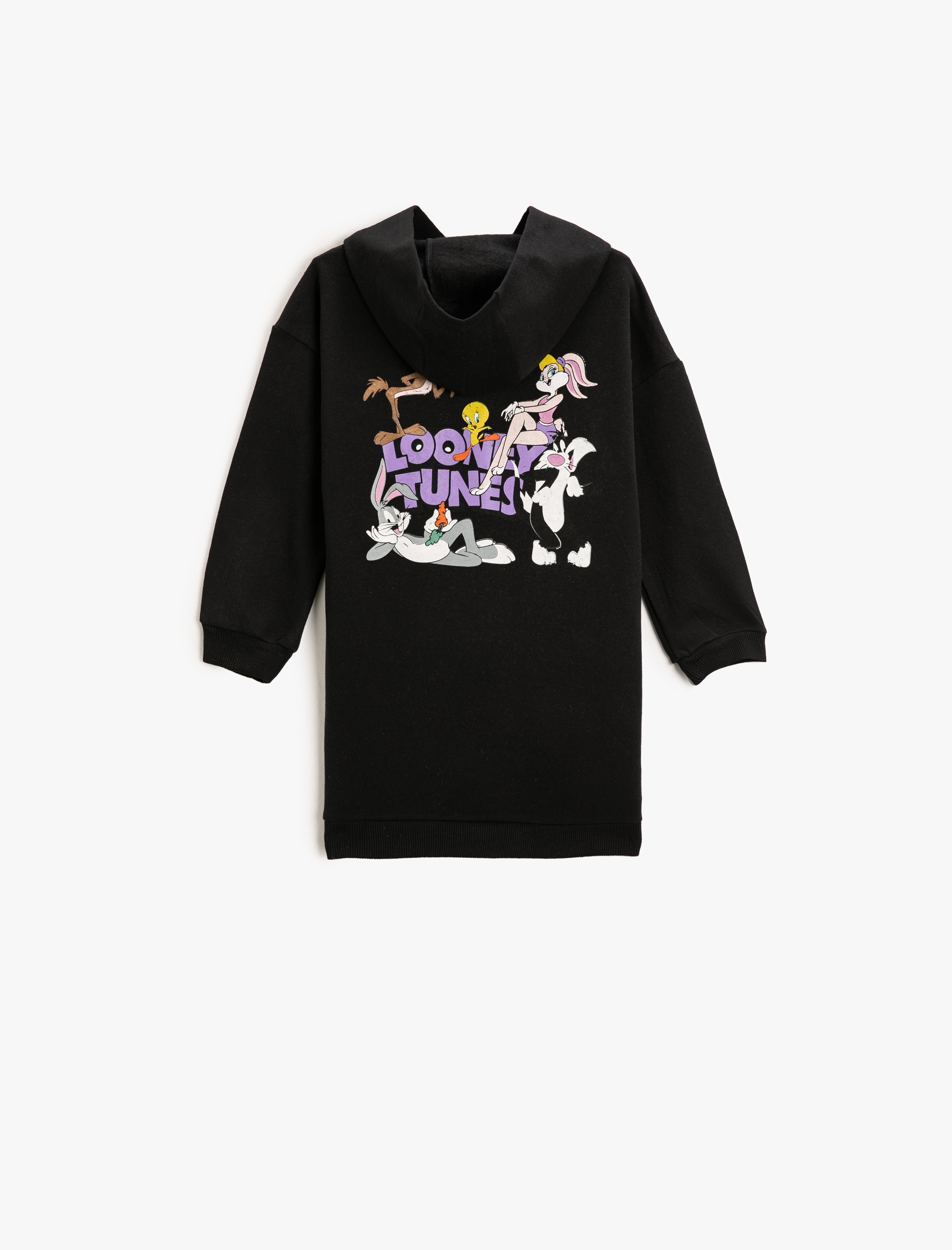  Kız Çocuk Looney Tunes Baskılı Elbise Lisanslı