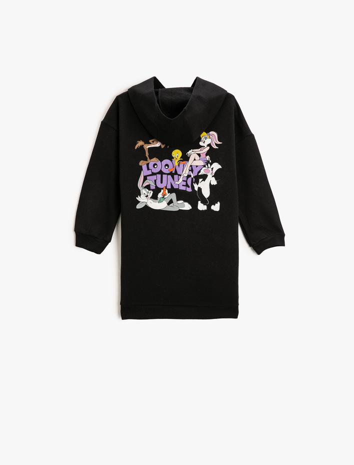 Kız Çocuk Looney Tunes Baskılı Elbise Lisanslı