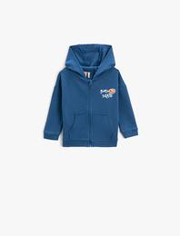 Fermuarlı Kapüşonlu Sweatshirt