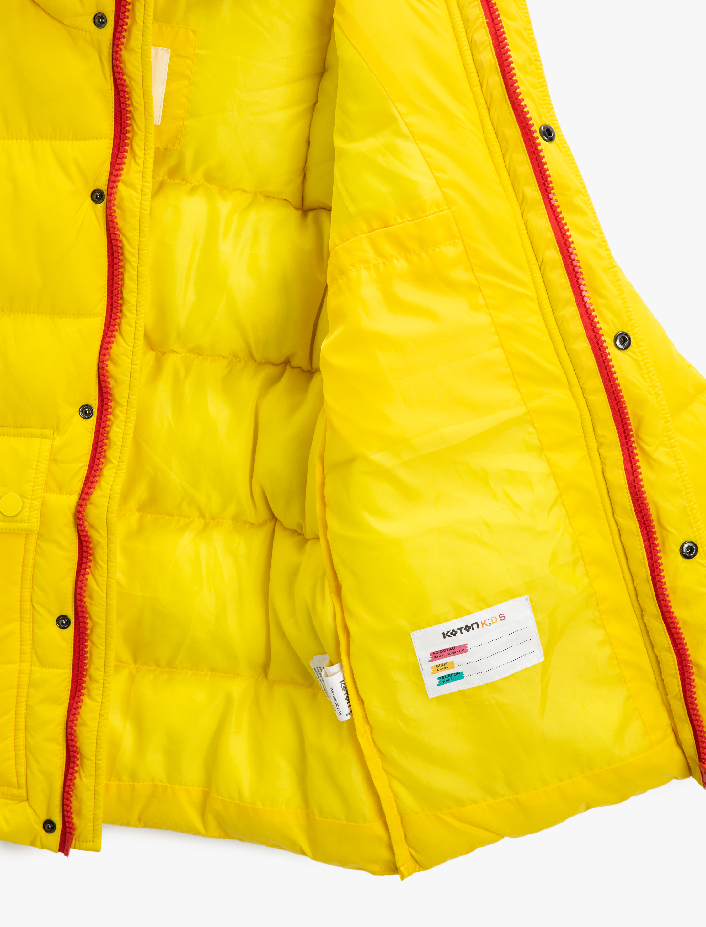  Erkek Çocuk Dolgulu Kapüşonlu Şişme Mont Suni Kürk Detaylı Cepli