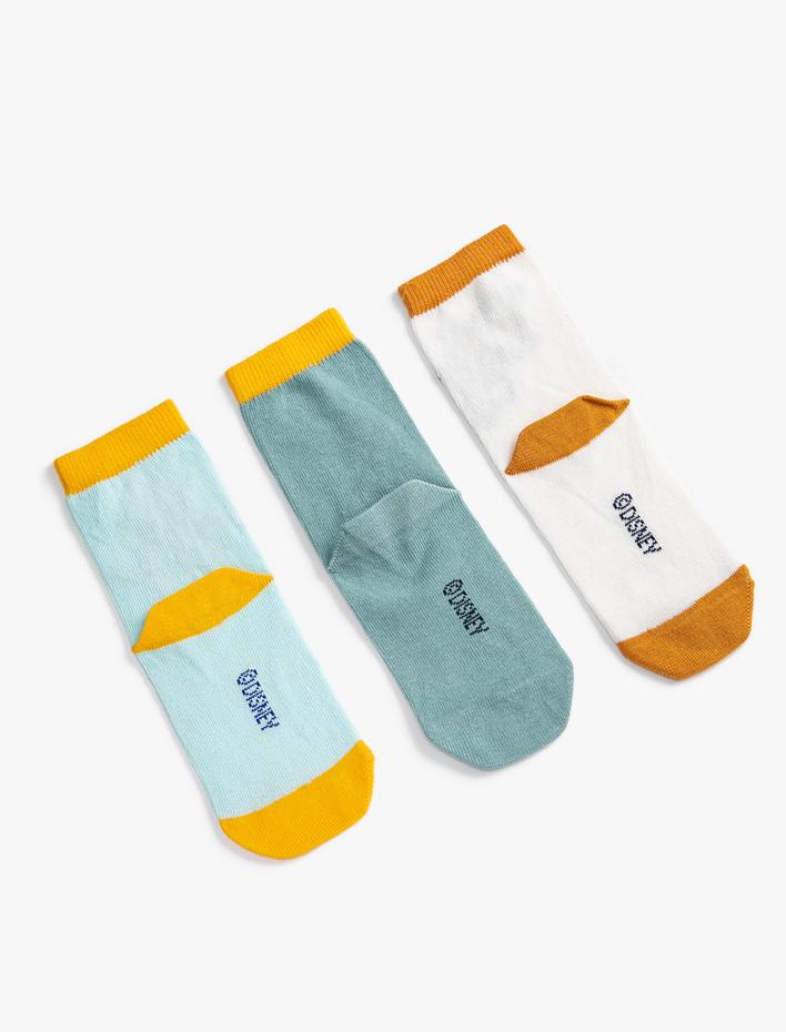 Erkek Çocuk 3’lü Winnie The Pooh Baskılı Çorap Seti Lisanslı