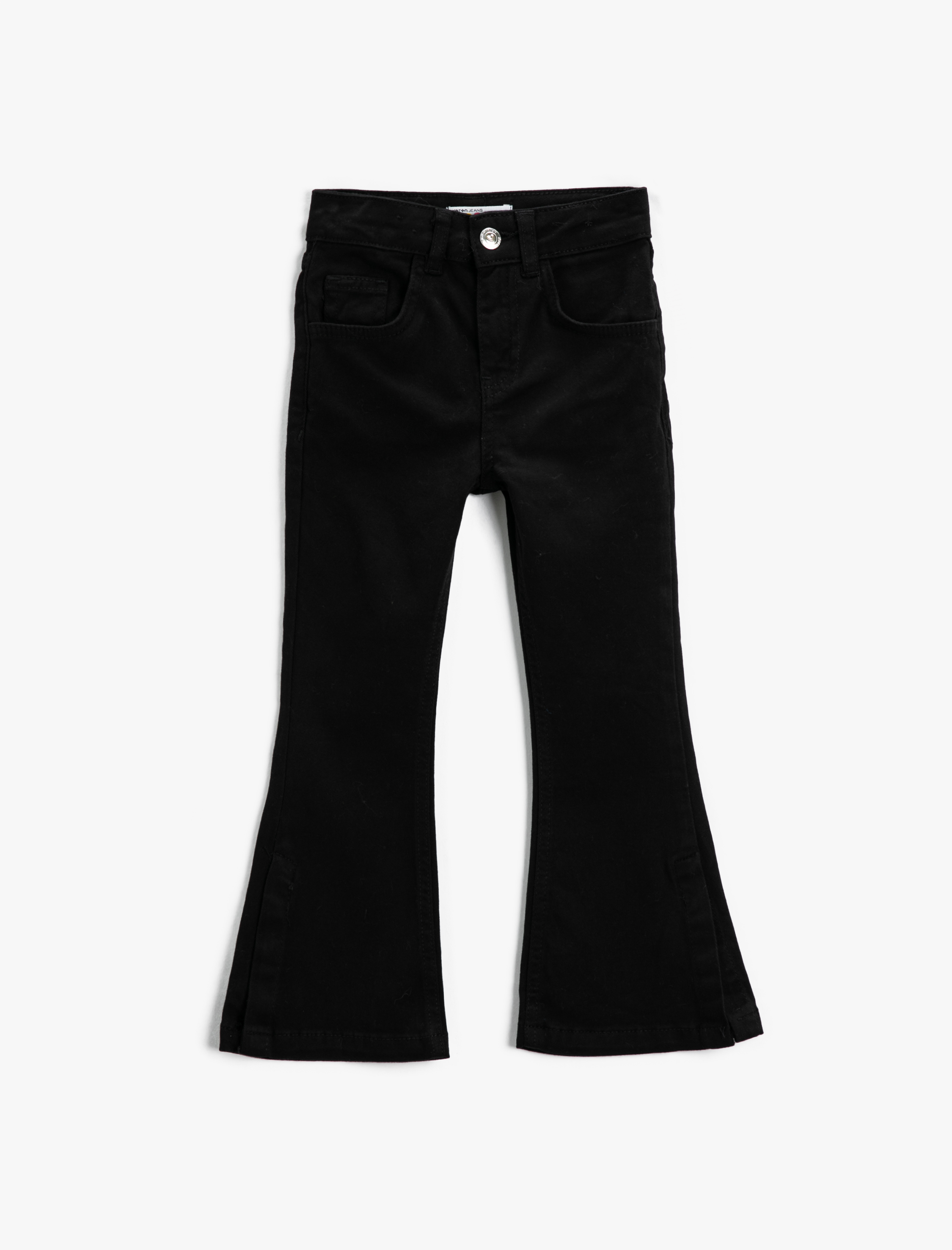  Kız Çocuk İspanyol Paça Kot Pantolon Yırtmaç Detaylı - Flare Jean