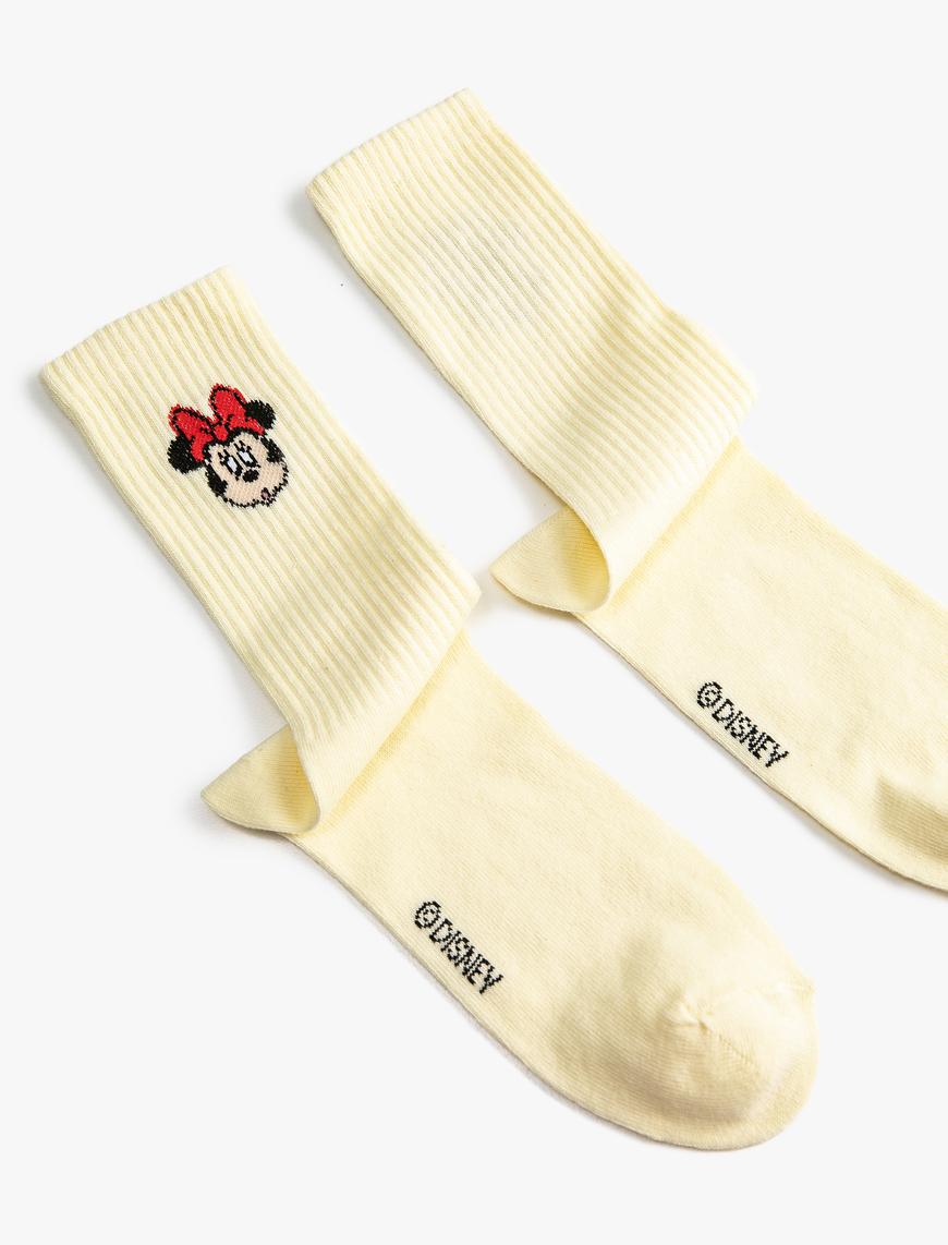  Kadın Minnie Mouse Çorap Lisanslı Baskılı