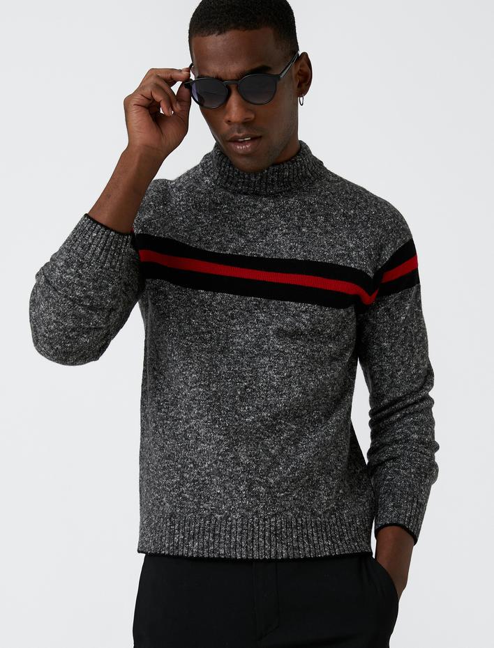  Yarım Balıkçı Yaka Kazak