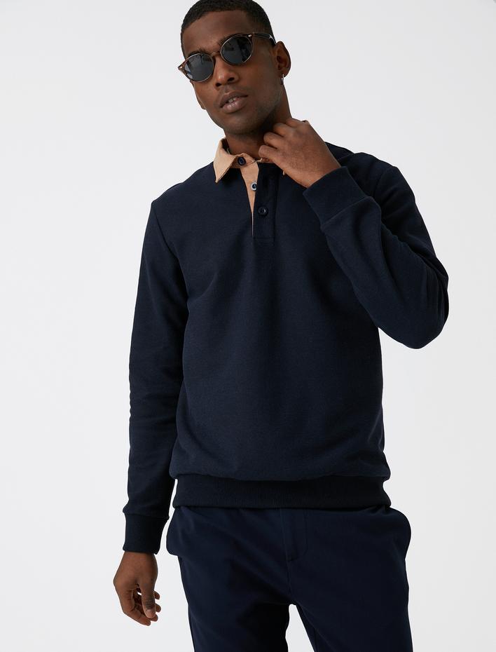  Polo Yaka Sweatshirt
