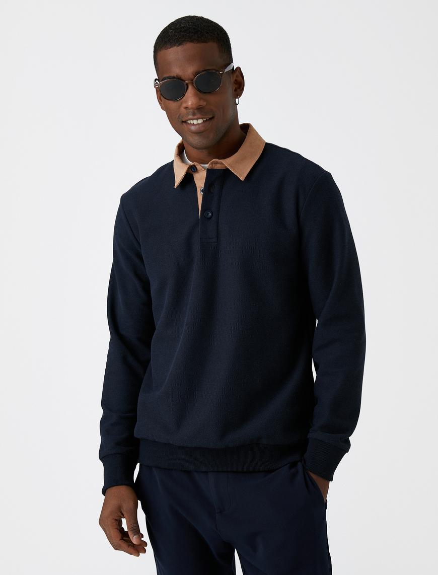   Polo Yaka Sweatshirt