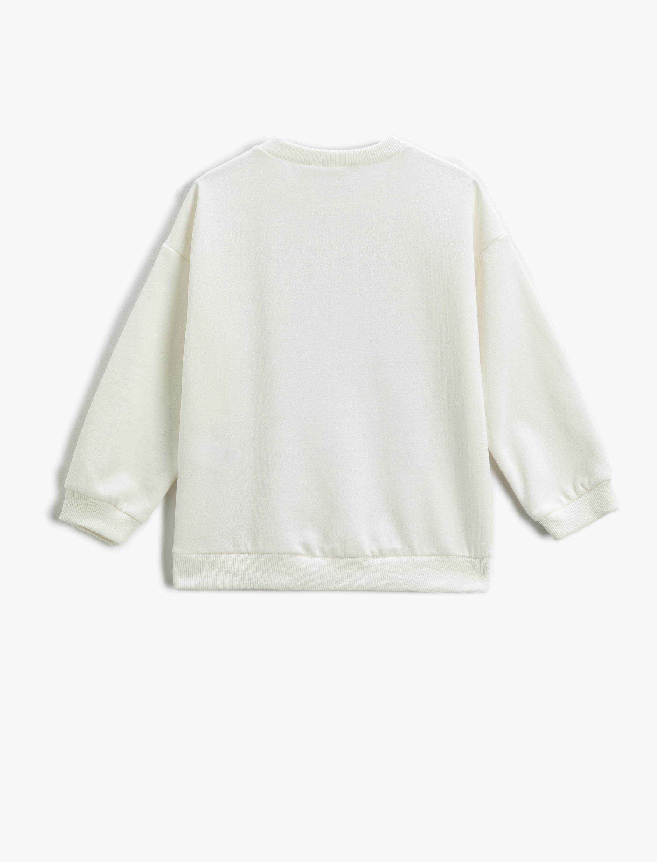  Kız Çocuk Anime Baskılı Sweatshirt Bisiklet Yaka