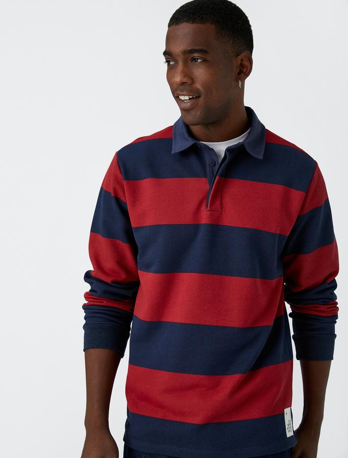  Polo Yaka Sweatshirt Regular Fit