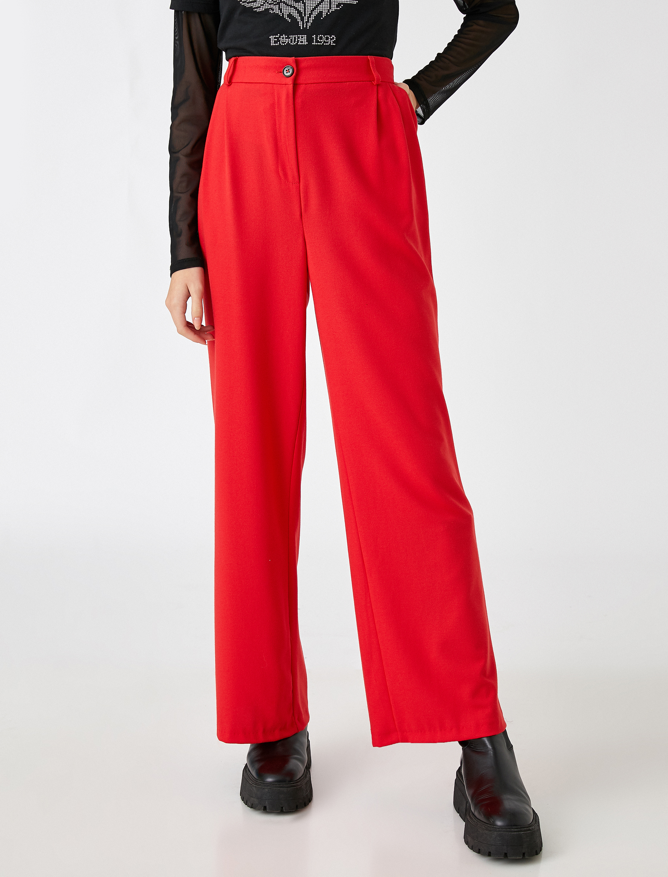   Yüksek Bel Palazzo Pantolon