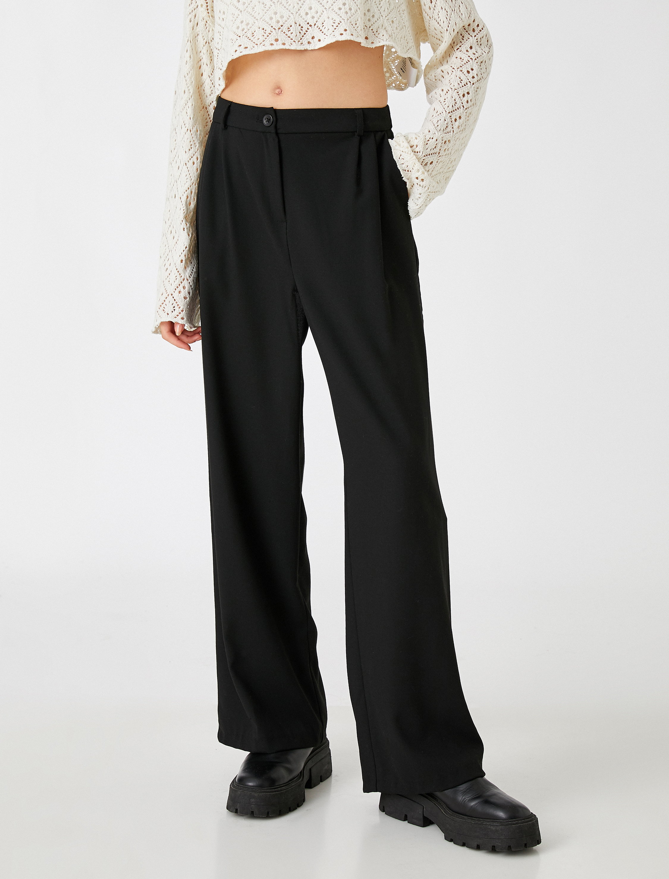   Yüksek Bel Palazzo Pantolon