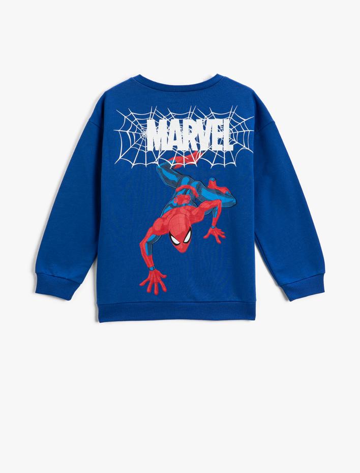 Erkek Çocuk Örümcek Adam Sweatshirt Baskılı Lisanslı