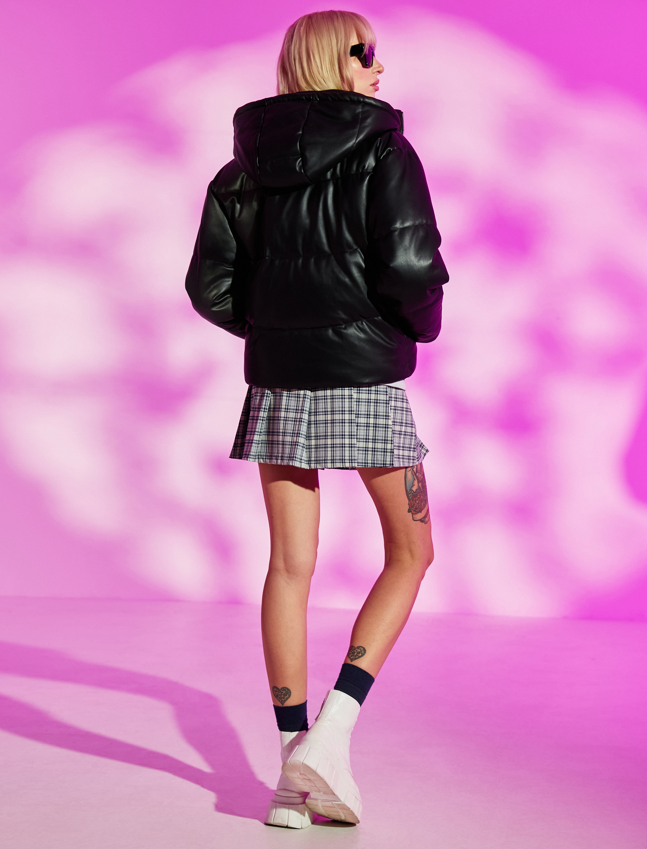   Şişme Mont Kapüşonlu Fermuarlı