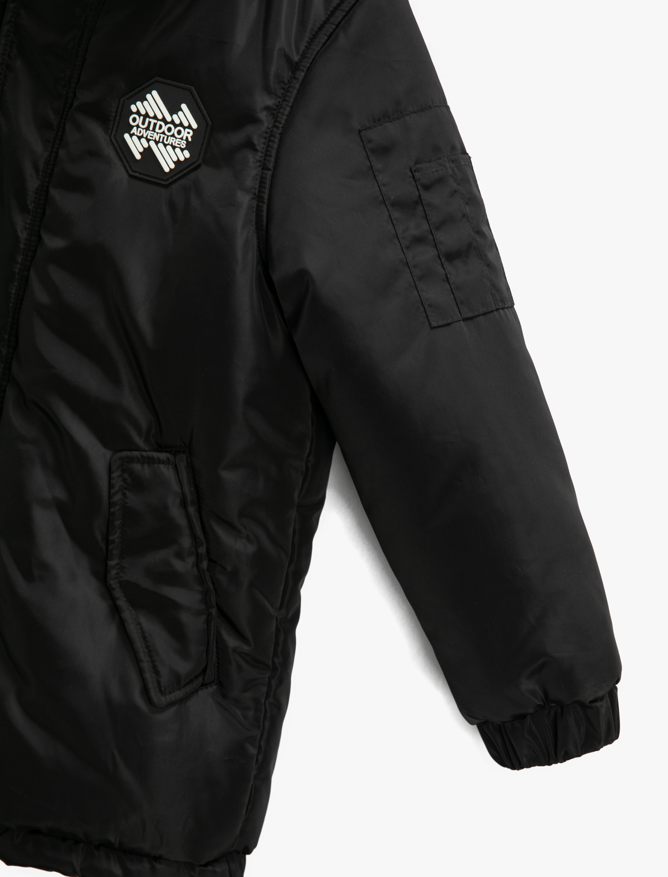  Erkek Çocuk Parka Suni Kürk Detaylı Kapüşonlu