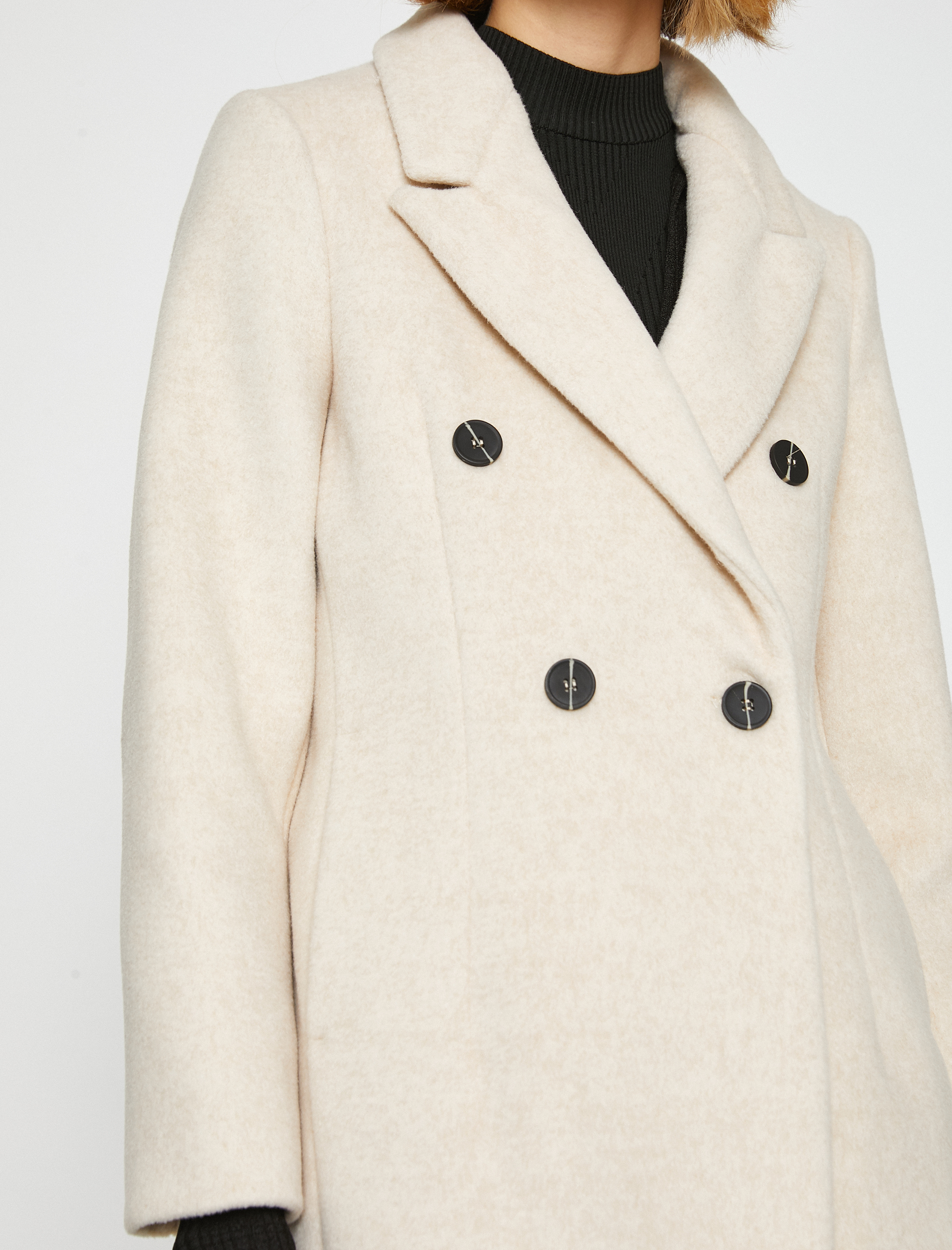   Kruvaze Midi Kaban Cepli