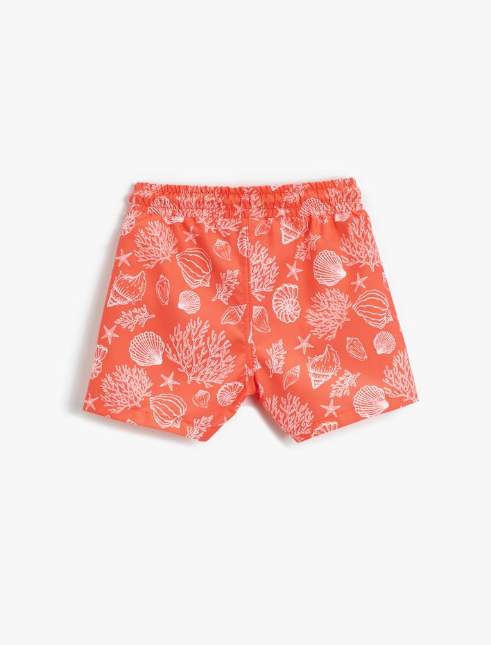 Erkek Çocuk Deniz Şortu Deniz Kabuğu Baskılı