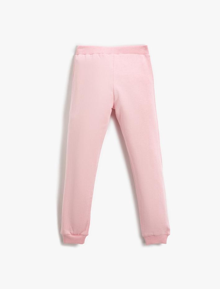 Kız Çocuk Baskı Detaylı Jogger Eşofman Altı