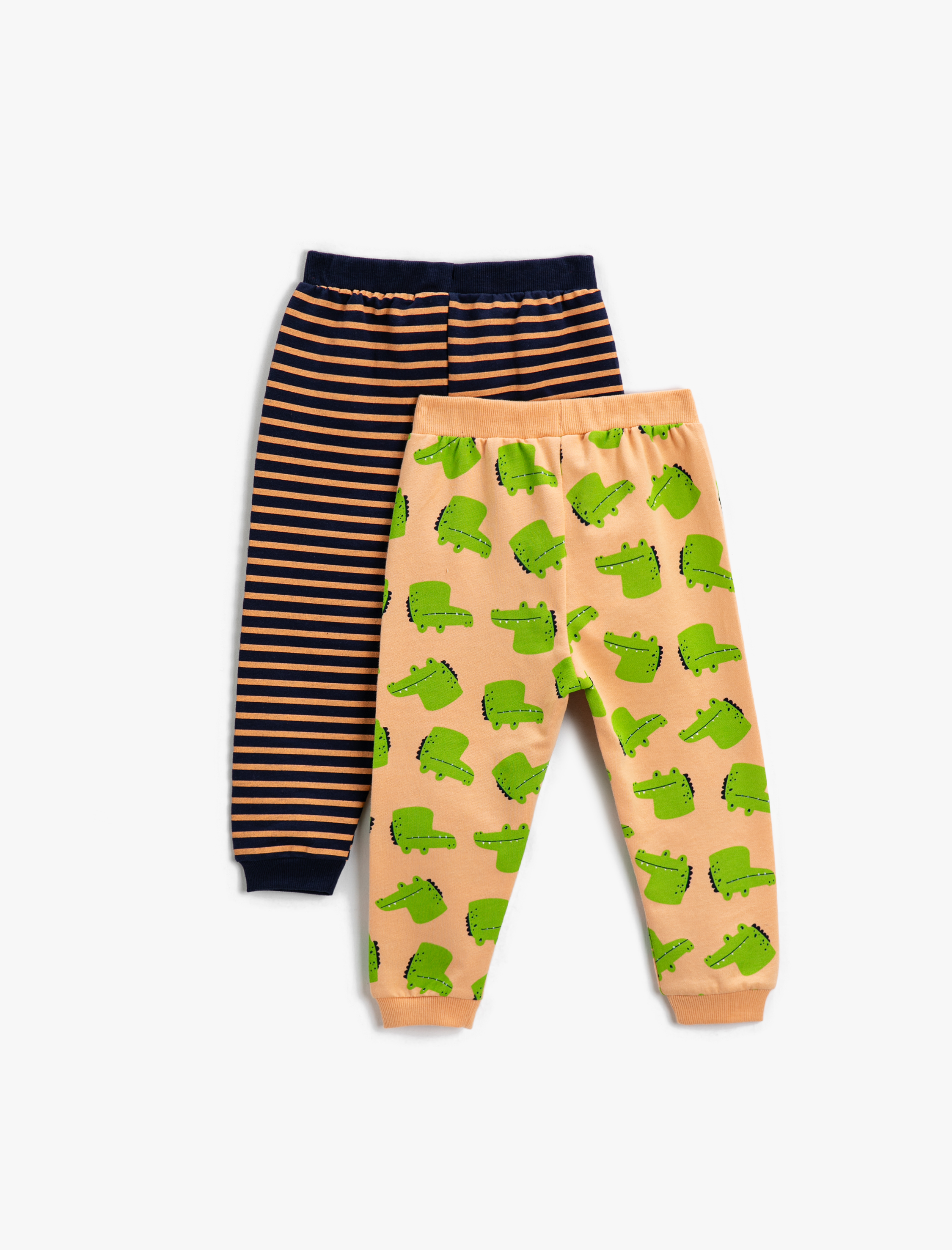  Erkek Bebek 2'li Pamuklu Eşofman Altı