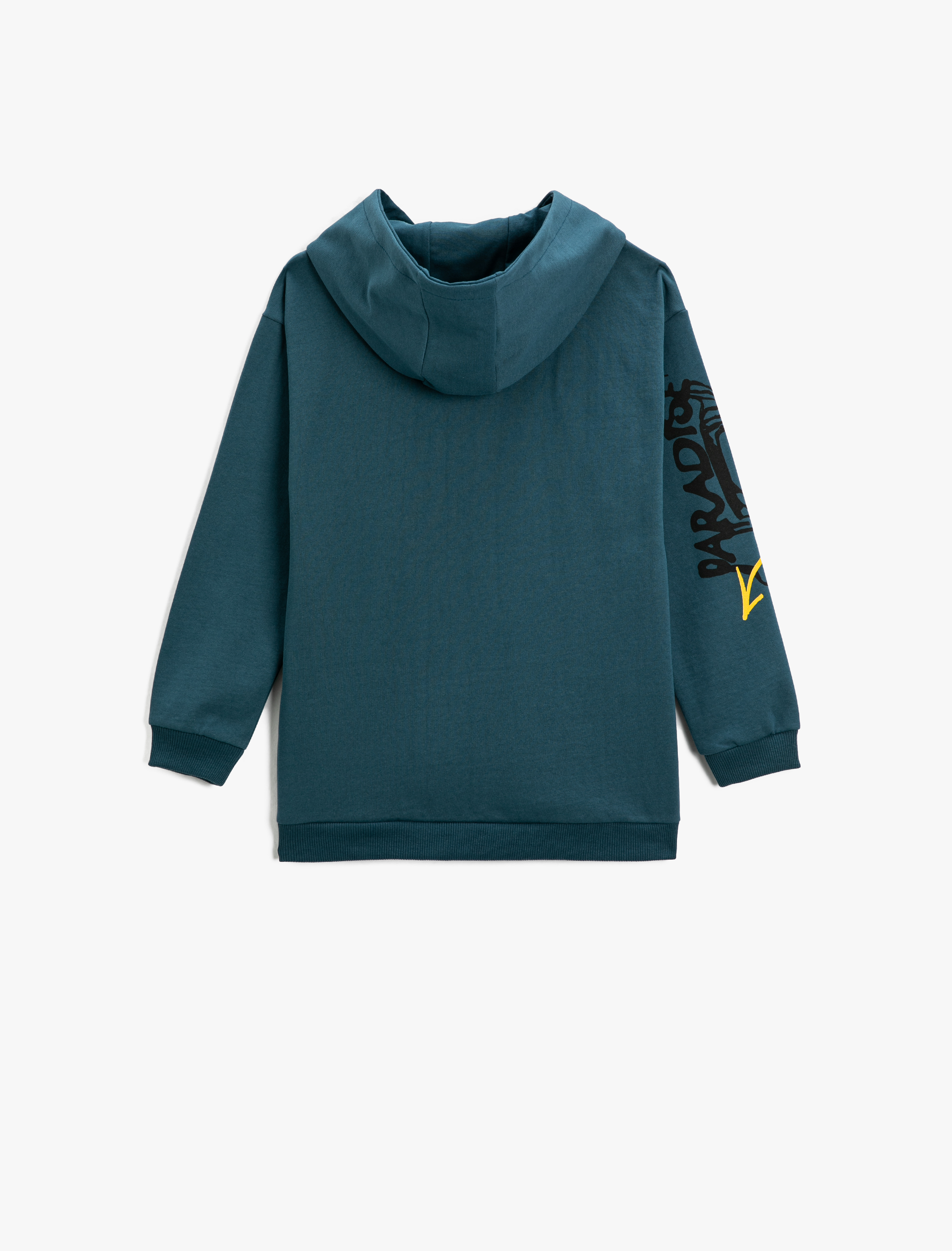  Erkek Çocuk Baskılı Kapüşonlu Sweatshirt