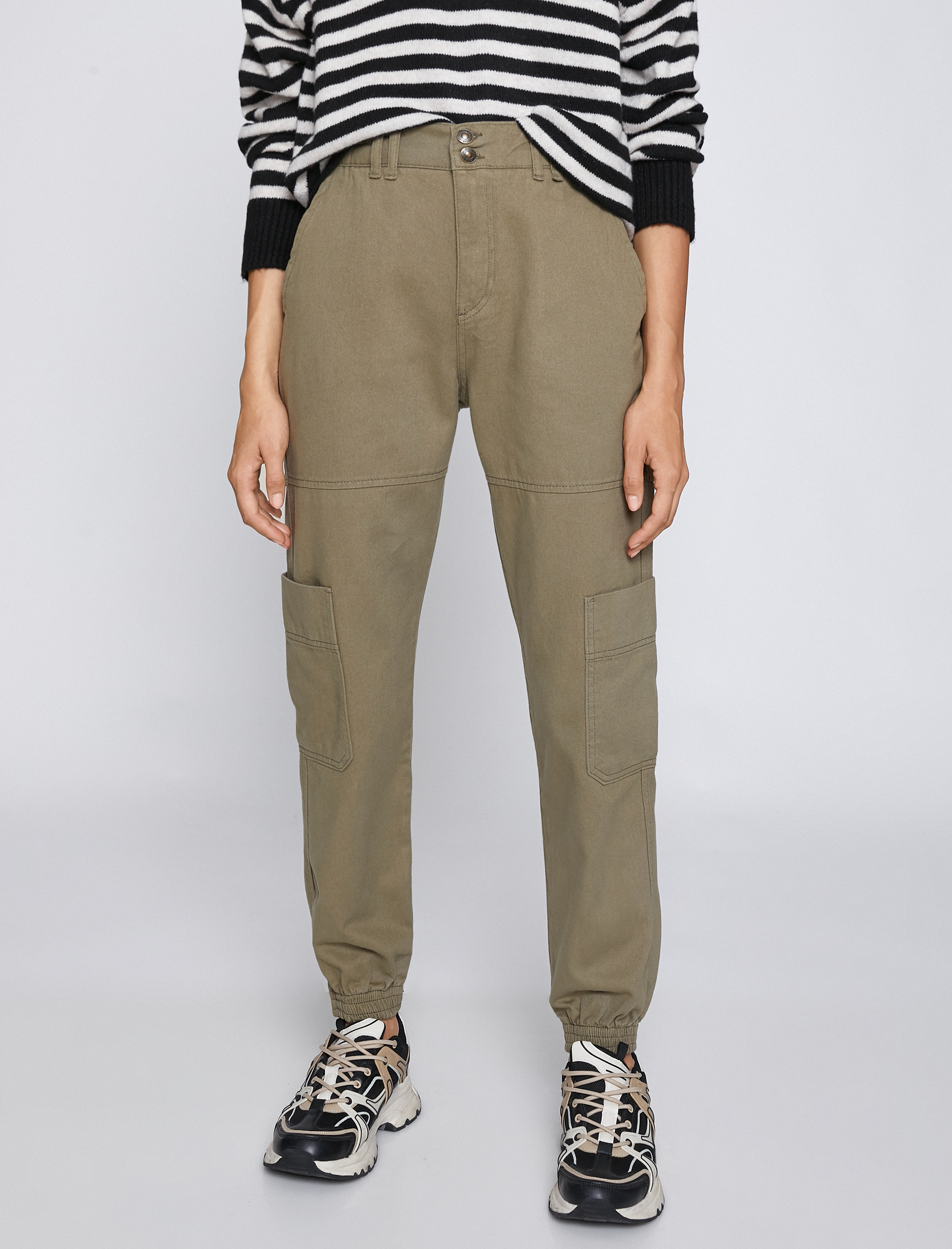   Jogger Kot Pantolon Cep Detaylı