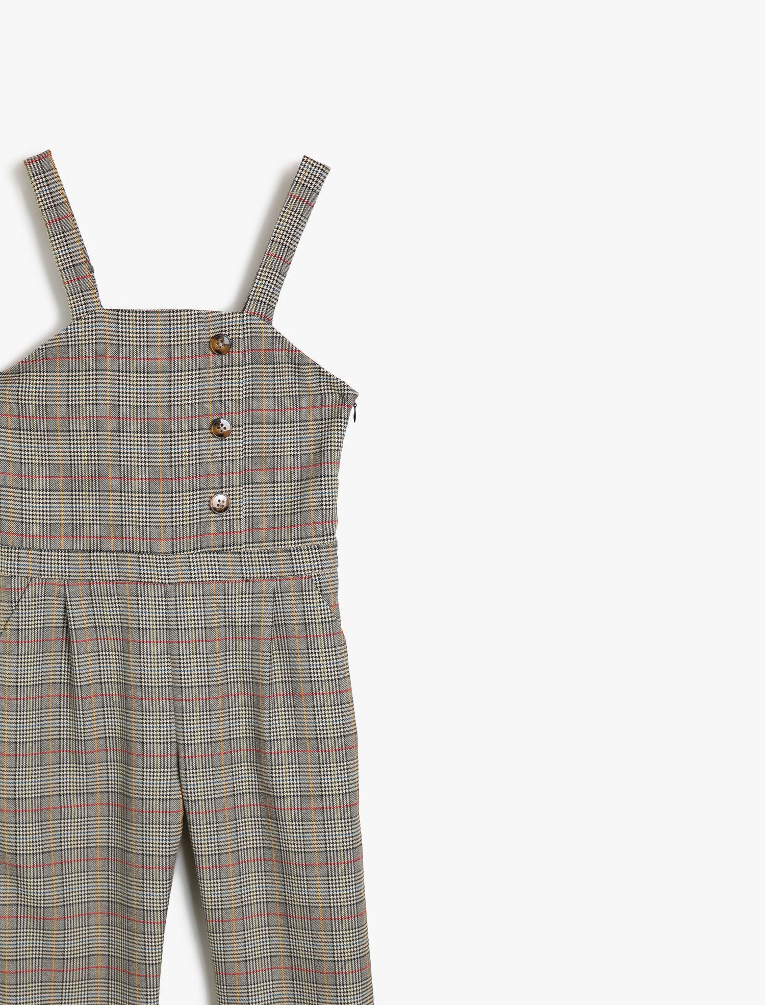  Kız Çocuk Kareli Tulum