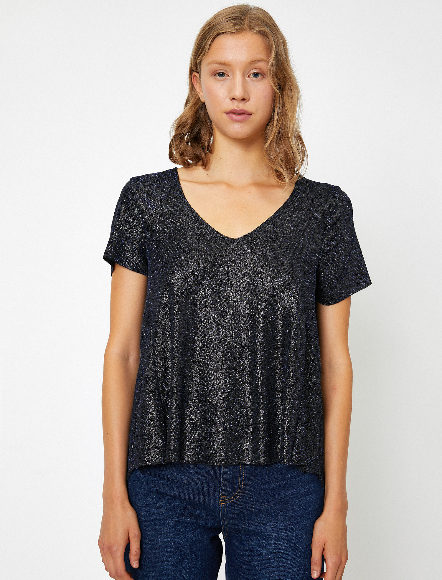   Sim Detaylı Abiye Bluz