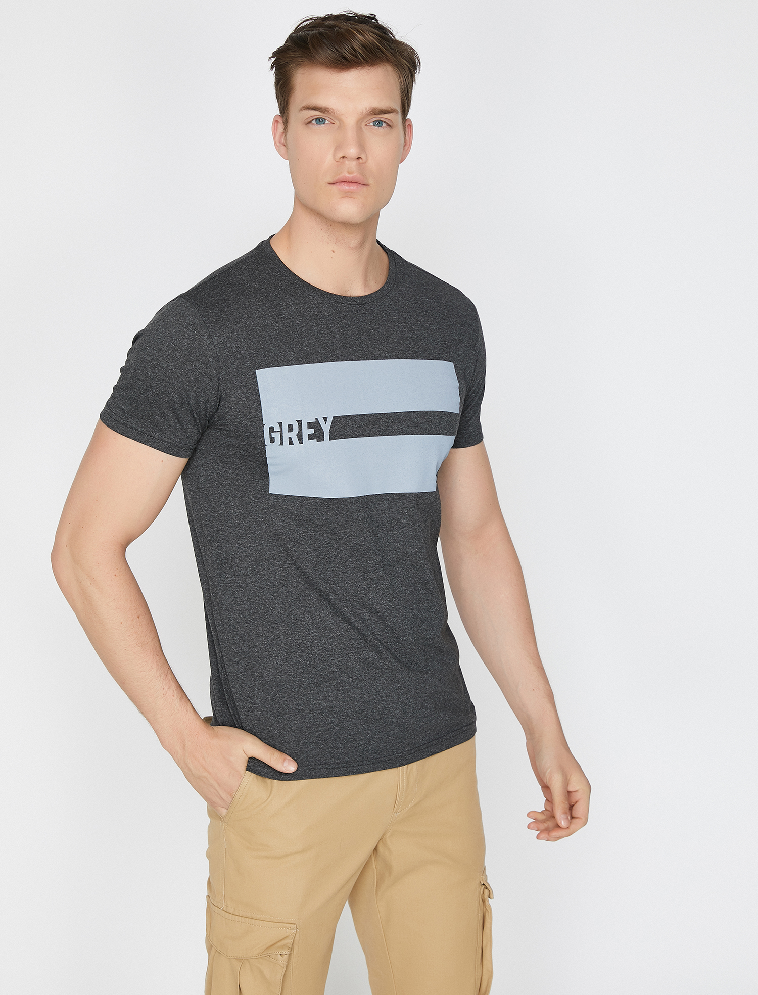   Baskılı Tişört Kısa Kollu