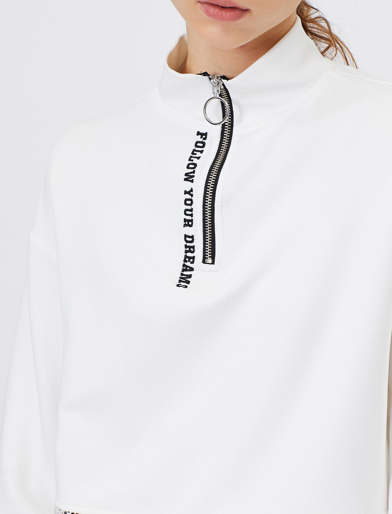   Fermuar Detaylı Sweatshirt