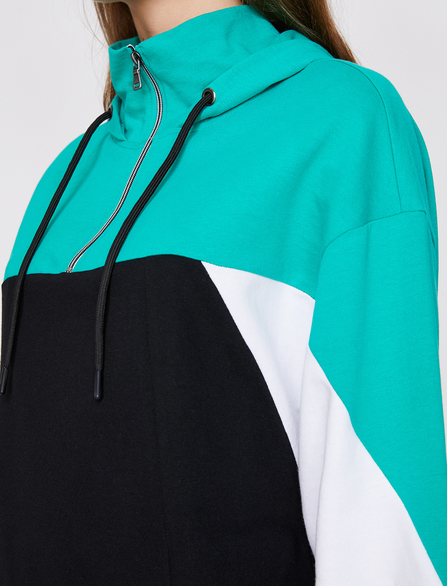   Fermuar Detaylı Sweatshirt