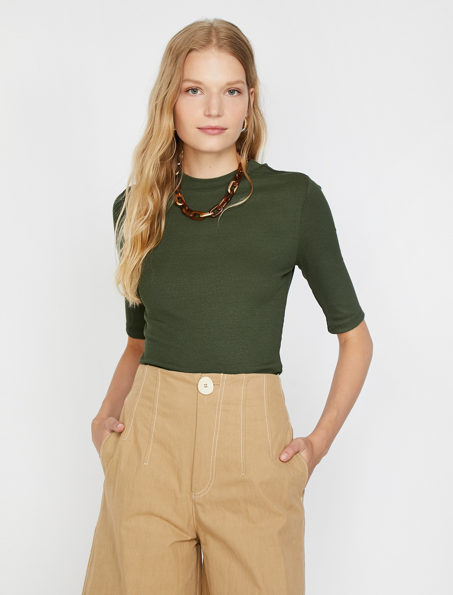 Bisiklet Yaka Tişört