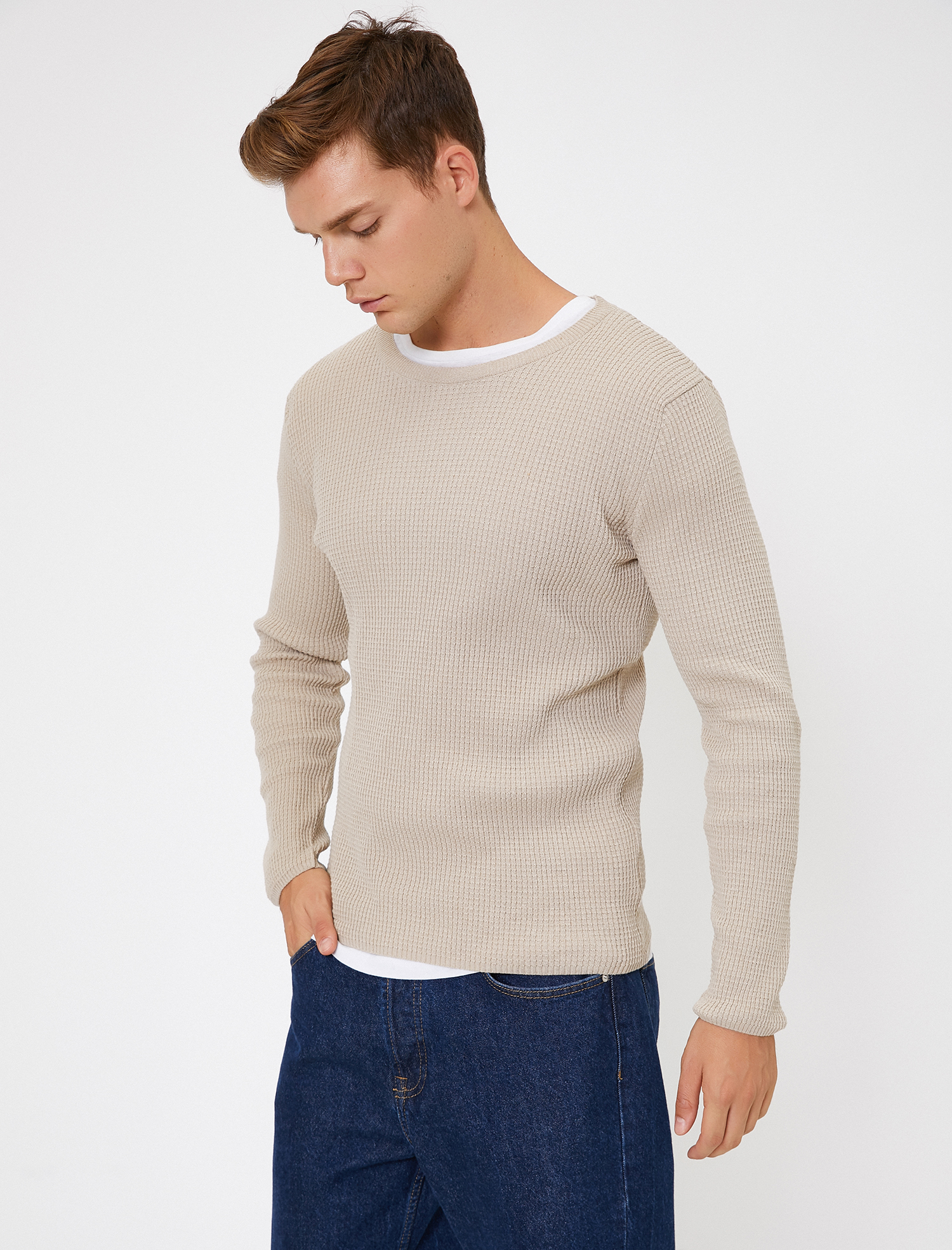   Triko Kazak Bisiklet Yaka