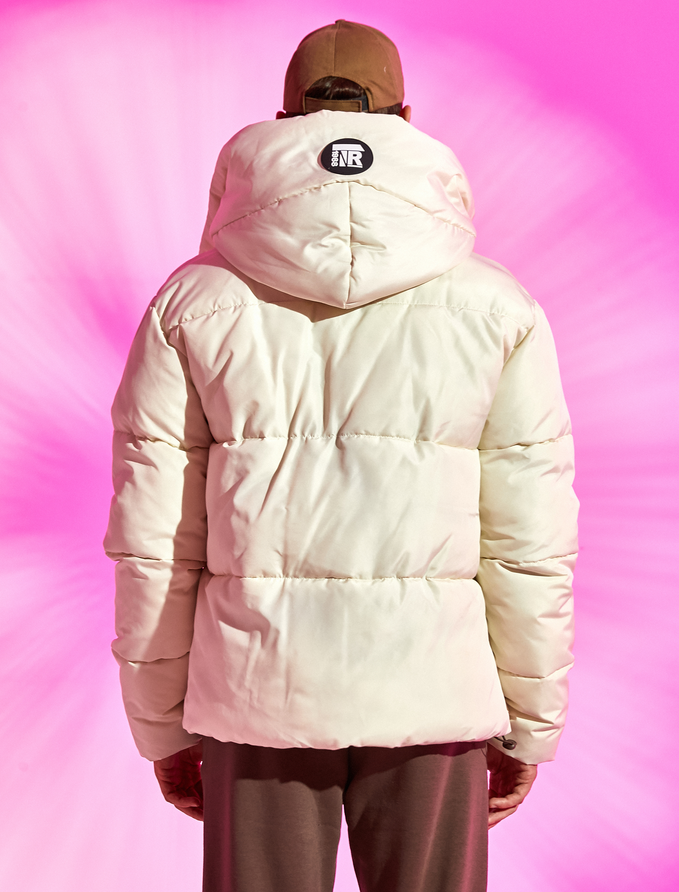 WOMEN FASHION Coats Basic discount 64% Vero Moda Puffer jacket Pink L 