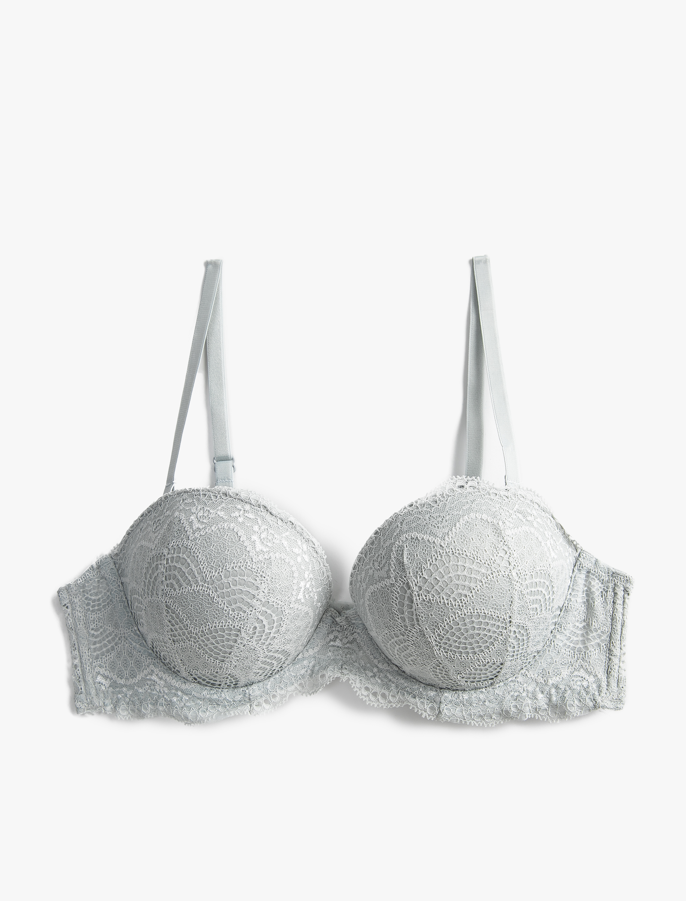   Dantelli Destekli Sütyen Straplez Ekstra Dolgulu Balenli