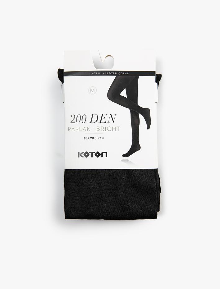 Kadın Basic Parlak Külotlu Çorap 200 Den