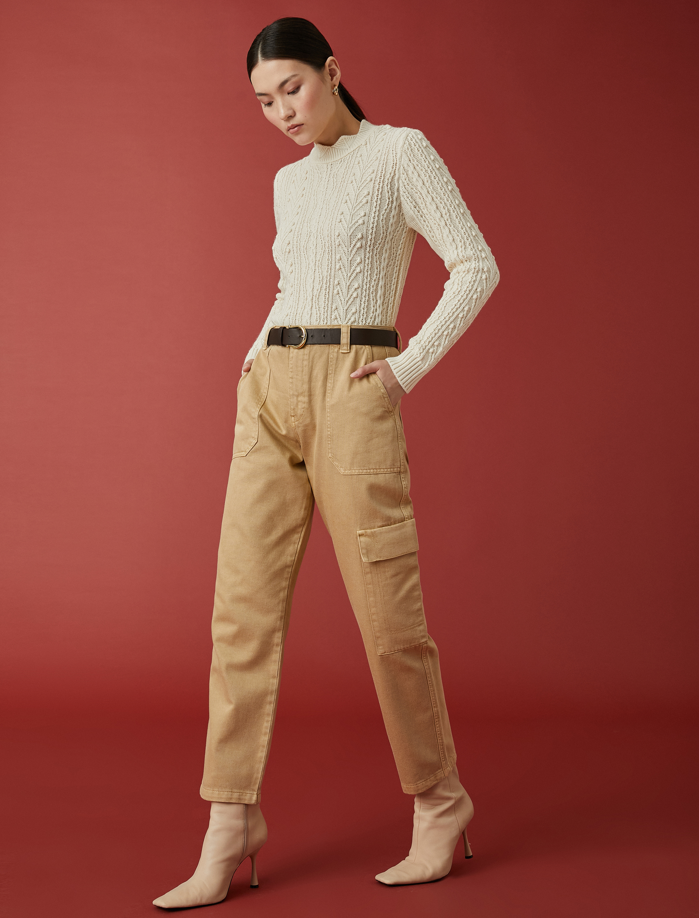   Kot Kargo Pantolon Cep Detaylı