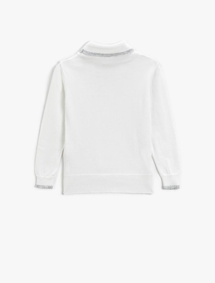 Kız Çocuk Balıkçı Yaka Triko Kazak