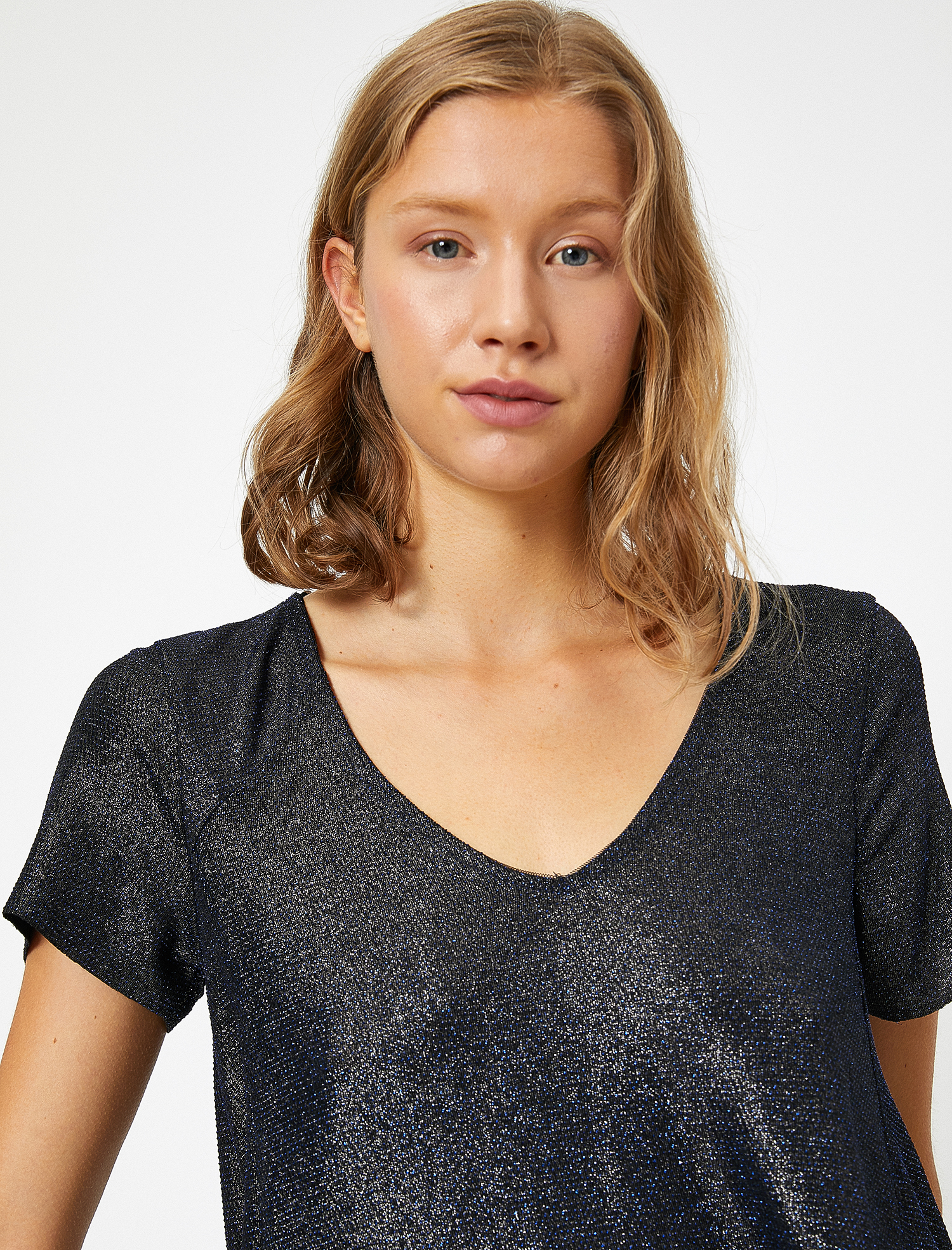   Sim Detaylı Abiye Bluz