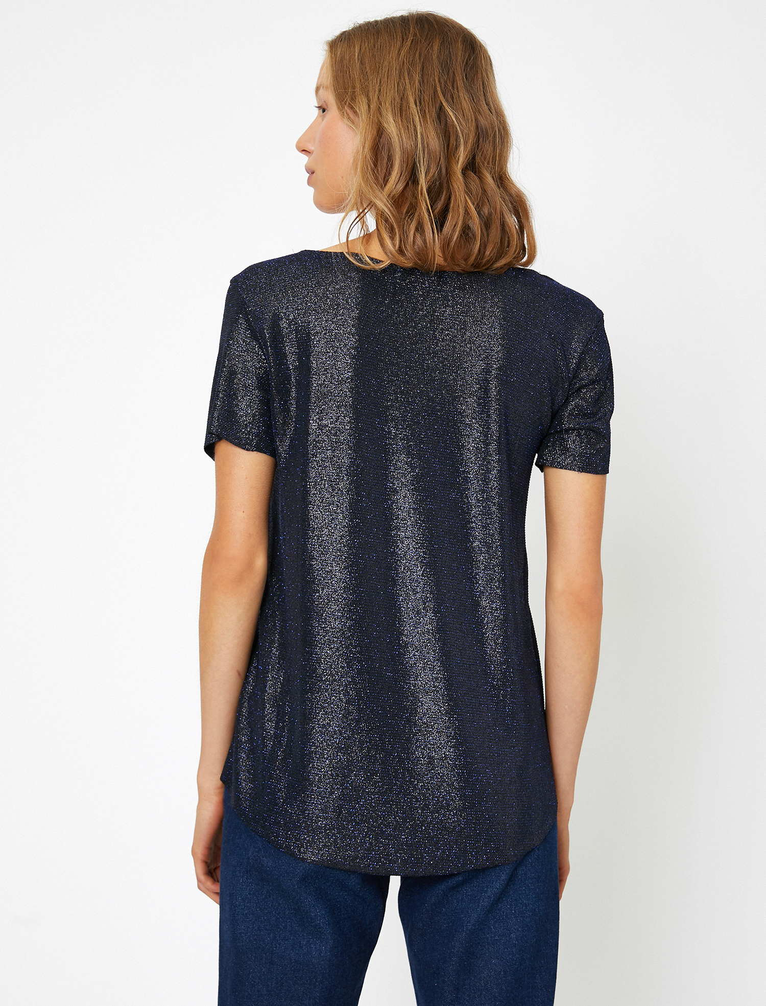   Sim Detaylı Abiye Bluz