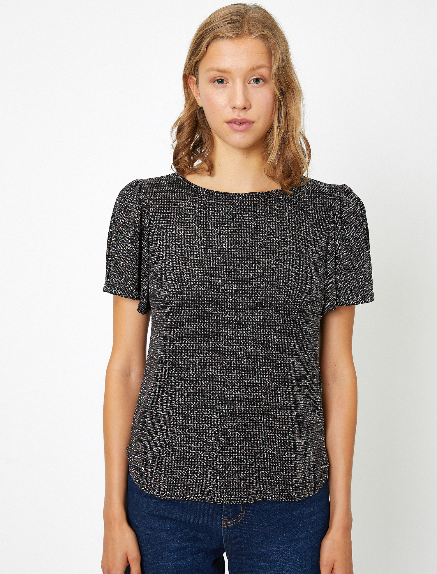 Kol Detaylı Abiye Bluz