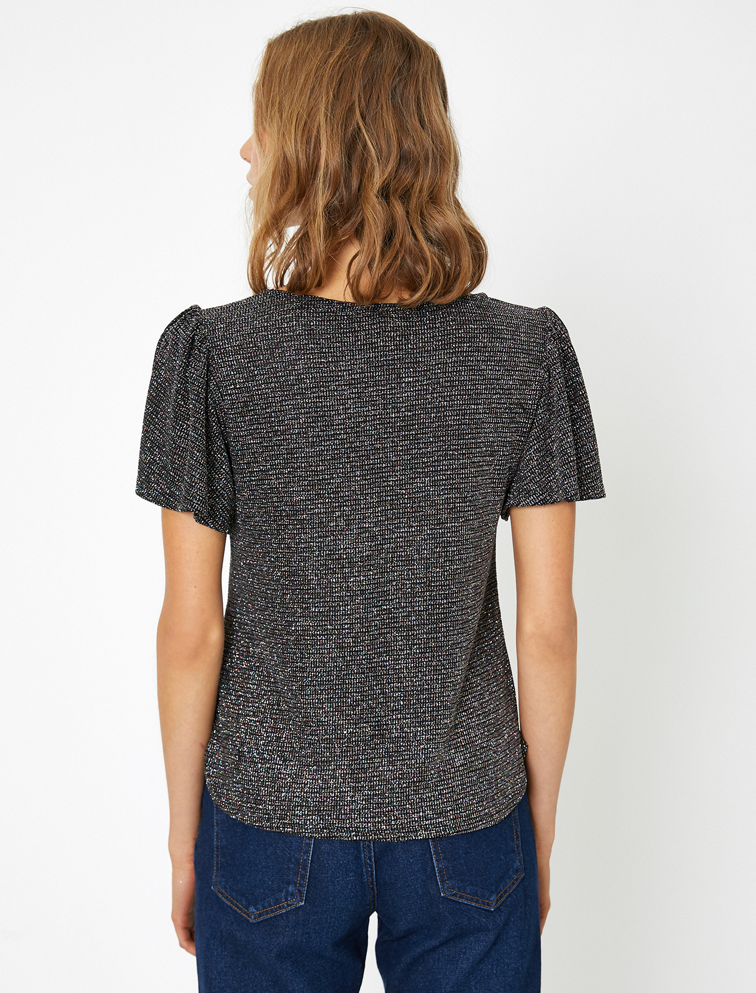 Kol Detaylı Abiye Bluz